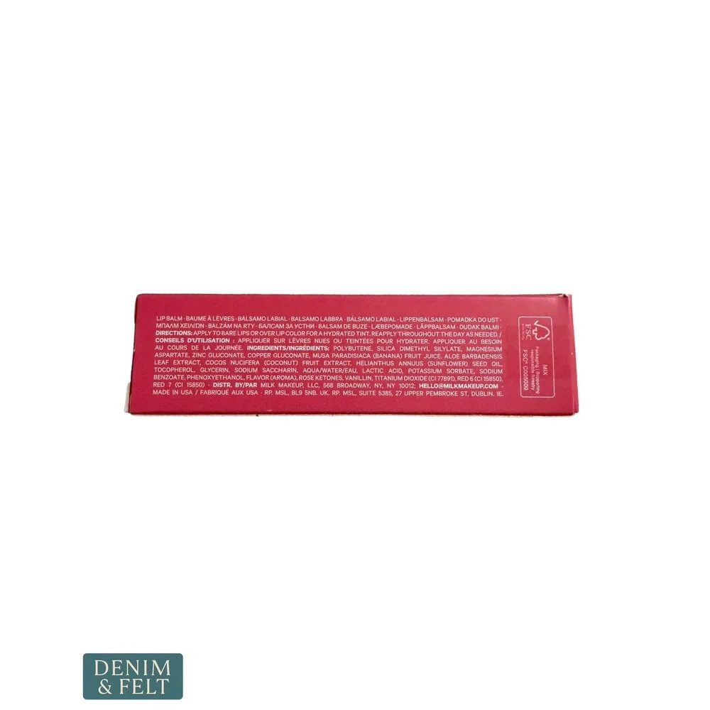 NEW Milk Makeup Balmade Lip Balm Refresher Bright Pink Raspberry Rave High Shine